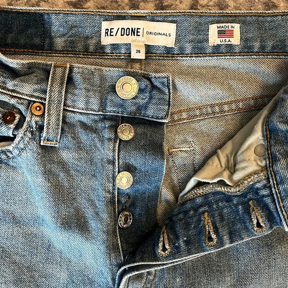 RE/DONE High Rise Ankle Crop Stretch size 26 - Picture 5 of 15